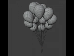 party balloons 3D Model