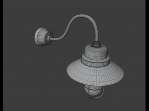 stallamp 3D-Modell