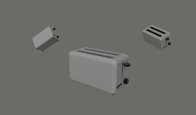 toaster 3D 模型 .c4d .max .obj .3ds .fbx .stl .blend 