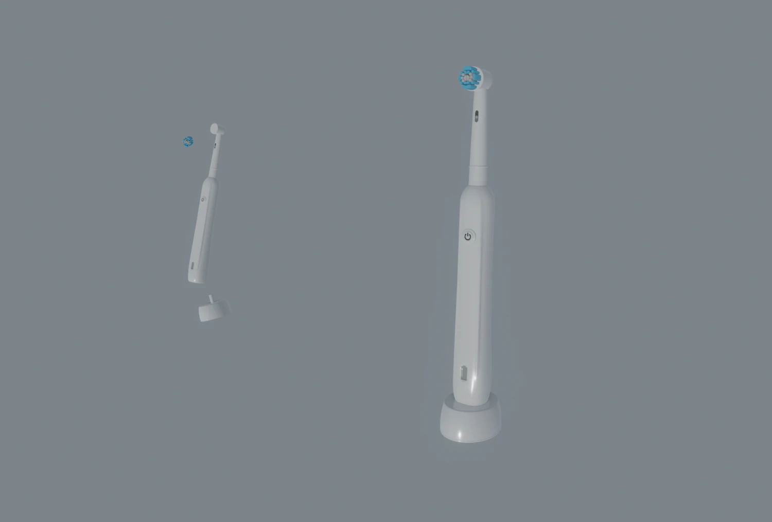 electric toothbrush 3D Model .c4d .max .obj .3ds .fbx .stl .blend 