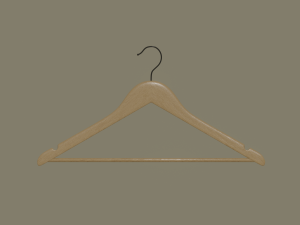 wooden clothes hanger 3D Model