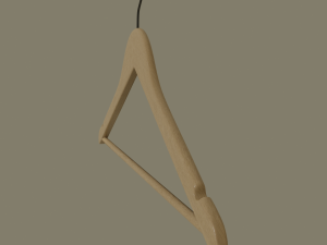 wooden clothes hanger 3D Model