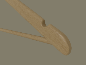 wooden clothes hanger 3D Model