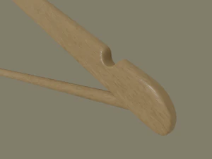 wooden clothes hanger 3D Model