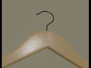 wooden clothes hanger 3D Model