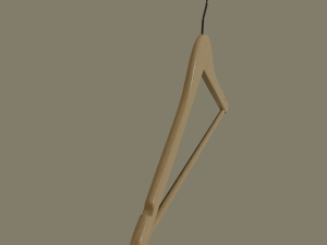 wooden clothes hanger 3D Model