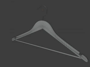 wooden clothes hanger 3D Model