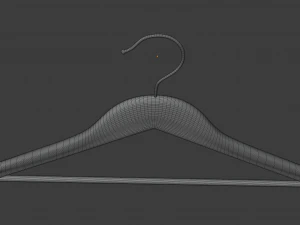 wooden clothes hanger 3D Model