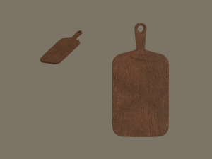 wooden chopping board Modelo 3D