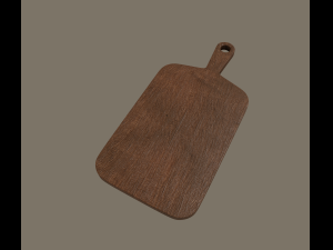 wooden chopping board 3D 模型