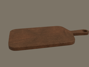 wooden chopping board 3D 模型