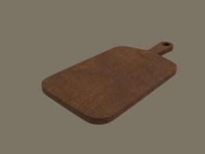 wooden chopping board 3D 模型