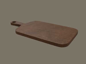 wooden chopping board 3D 模型