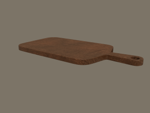 wooden chopping board 3D 模型