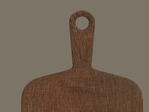 wooden chopping board 3D 模型