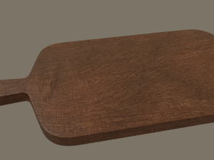 wooden chopping board 3D 模型