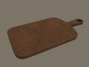 wooden chopping board 3D 模型