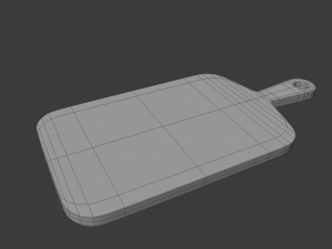 wooden chopping board 3D 模型
