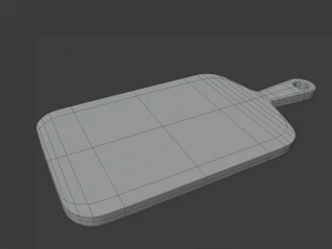 wooden chopping board 3D Model