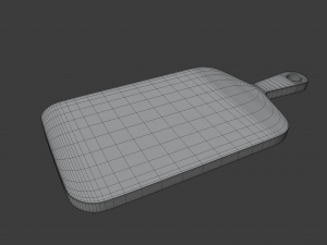 wooden chopping board 3D 模型