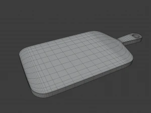 wooden chopping board 3D Model