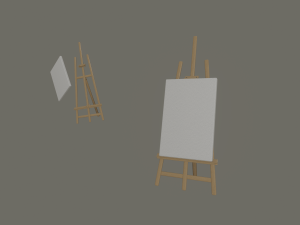 easel Modello 3D