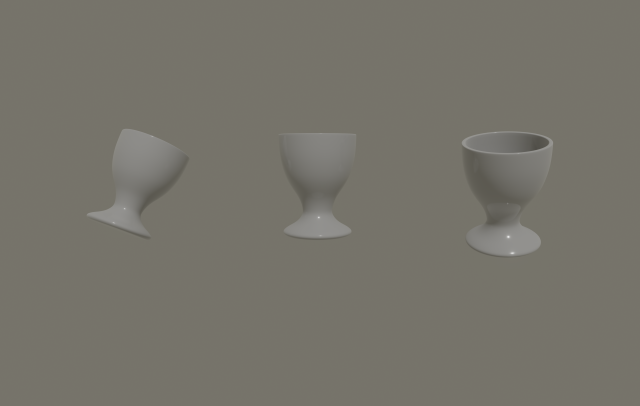 egg cup 3D Model .c4d .max .obj .3ds .fbx .stl .blend