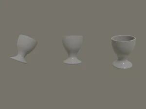 чашка для яєць 3D Модель