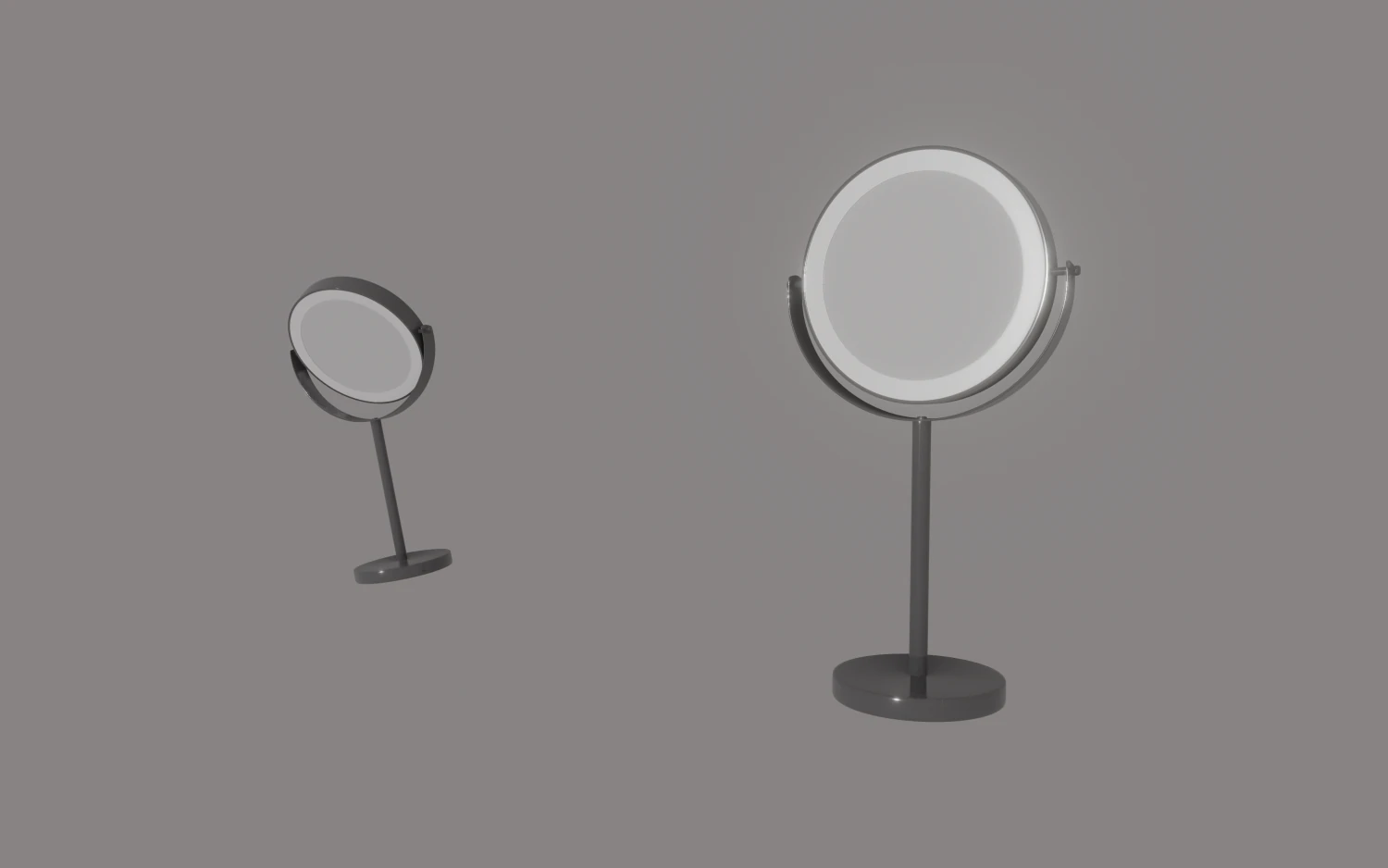 makeup mirror 3D Model .c4d .max .obj .3ds .fbx .stl .blend 