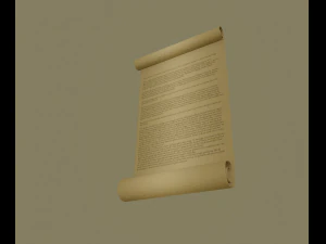 scroll 3D Model