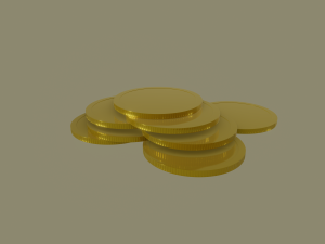 gold coin 3D Model
