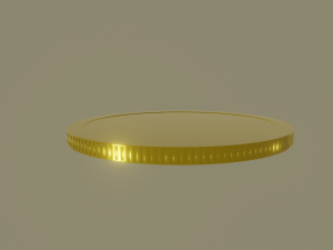 gold coin Modello 3D