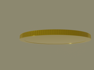 gold coin Modello 3D