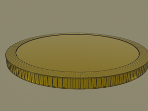 gold coin Modello 3D