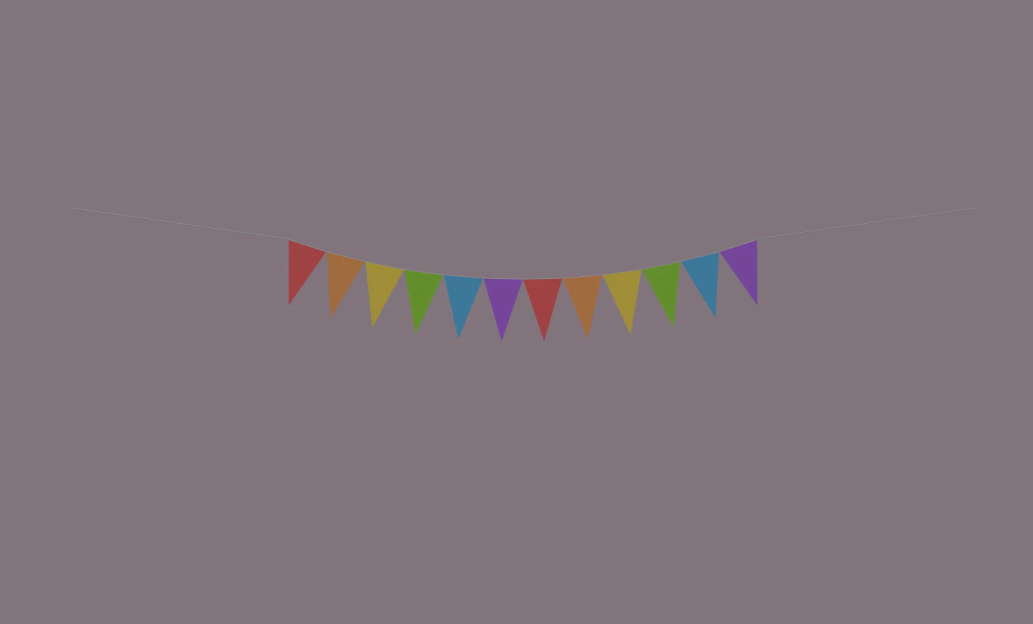 multi color pennant banner 3D Model .c4d .max .obj .3ds .fbx .stl .blend 