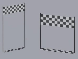 Финишная черта 3D Модель