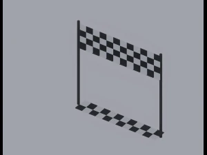 Finish Line 3D Model