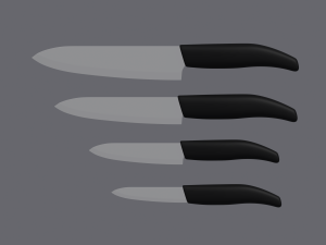 Ceramic Knives 3D Model