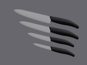 Ceramic Knives Model 3D