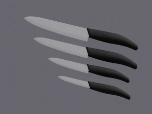 Ceramic Knives 3D Model