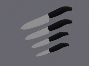 Ceramic Knives 3D Model