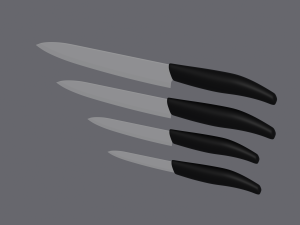 Ceramic Knives Model 3D