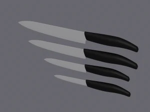 Ceramic Knives 3D Model