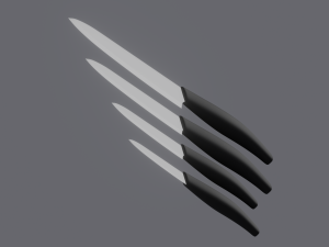 Ceramic Knives Model 3D