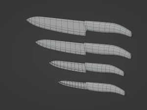 Ceramic Knives 3D Model
