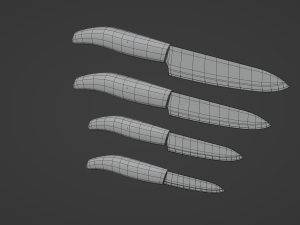 Ceramic Knives Model 3D