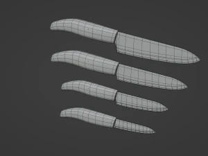 Ceramic Knives 3D Model