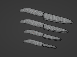 Ceramic Knives Model 3D