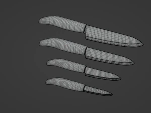 Ceramic Knives 3D Model