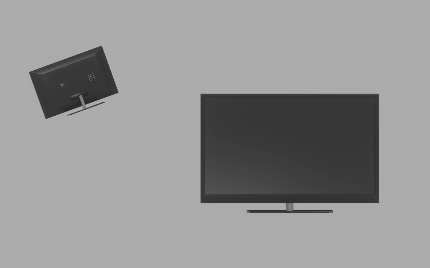 Flat Screen TV 3D Model .c4d .max .obj .3ds .fbx .stl .blend